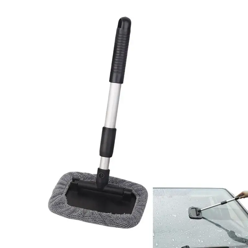 

Windshield Cleaner Tool ABS Strong Absorbent Car Wash Brush With Extendable Long-Reach Handle For All-size Cars Car Exterior