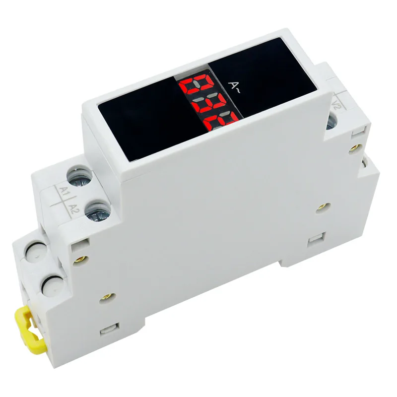 Однофазный амперметр модульный светодиодный цифровой дисплей DIN-рейка 1-100 А AC80-500