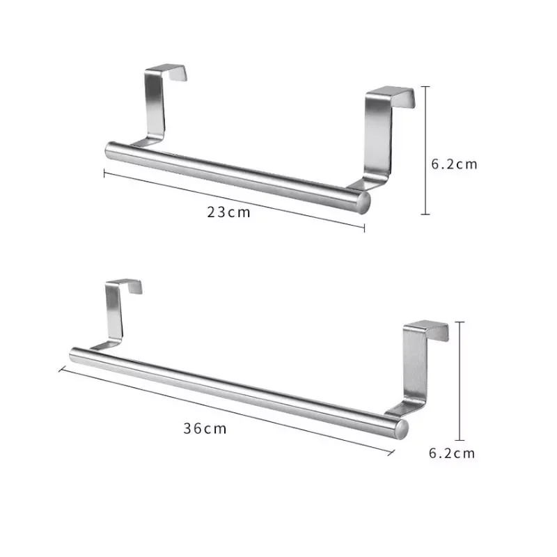 

Rack Over Door Towel Bar Hanging Holder Stainless Steel Bathroom Kitchen Cabinet Towel Rag Rack Shelf Hanger