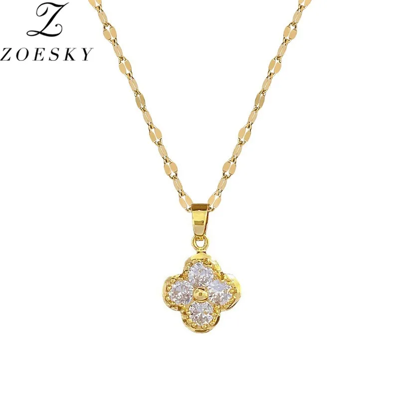 Квадратные позолоченные серьги-гвоздики Zoesky