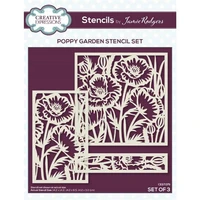 2022 new arrival poppy garden stencil set diy scrapbooking paper album greeting cards diary craft decoration coloring molds
