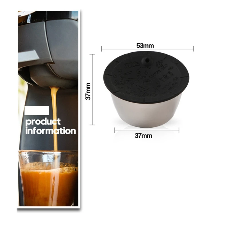 Многоразовая капсула для Dolce Gusto Piccolo X фильтр кофе Nescafe из нержавеющей стали