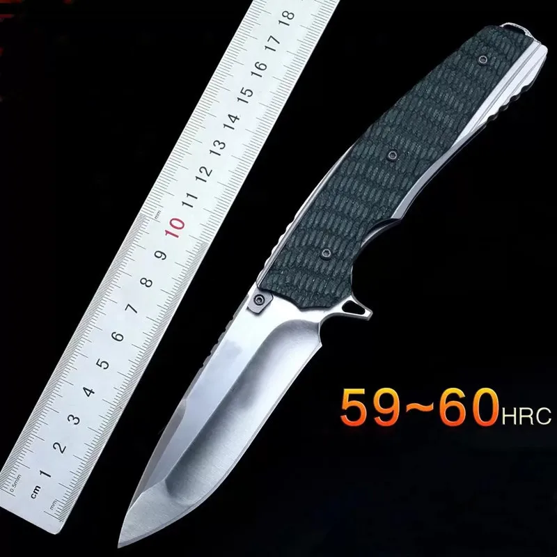 

Kevin-J Tactical Folding Knife 59HRC S35VN Blade G10 Handle Outdoor Fast Open Utility Camping Survival Knife EDC Tools