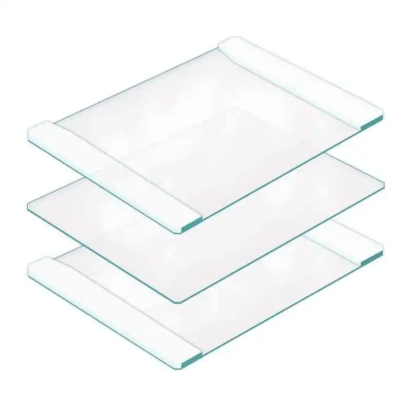 Фото Стеклянная пластина для электрофореза Western Blot с вертикальными канавками, для изготовления геля, протеинового геля, для электрофореза, длинная пластина, толстая пластина, короткая пластина №1