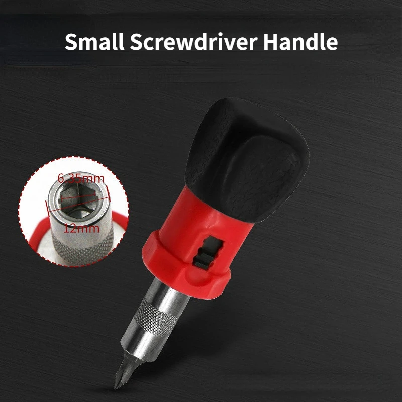 

Ratchet Screwdriver Reversible 6.35mm Hexagonal Socket Interface Small Ratchet Screwdriver Handle винторезная малогабаритная