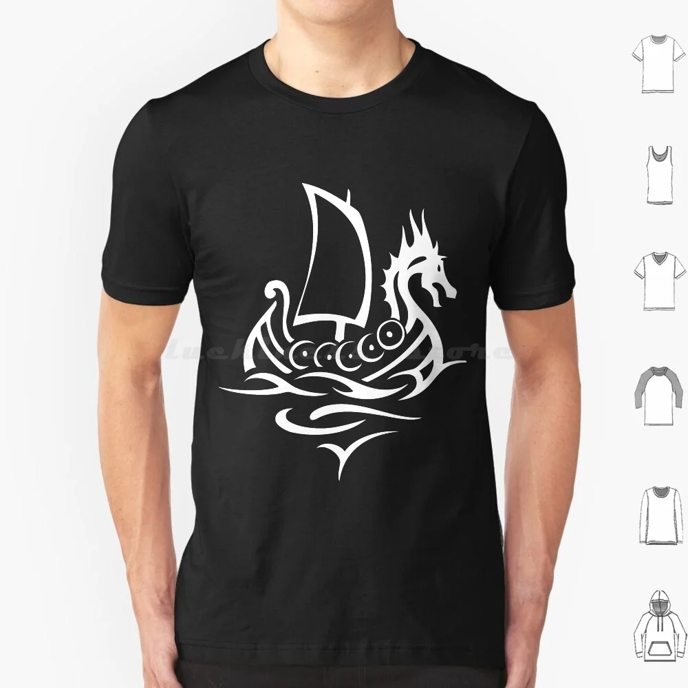 

Футболка Мужская/Женская/Детская, стильная рубашка с изображением корабля викинга-корабля дракона, лодки, дракона, 6xl