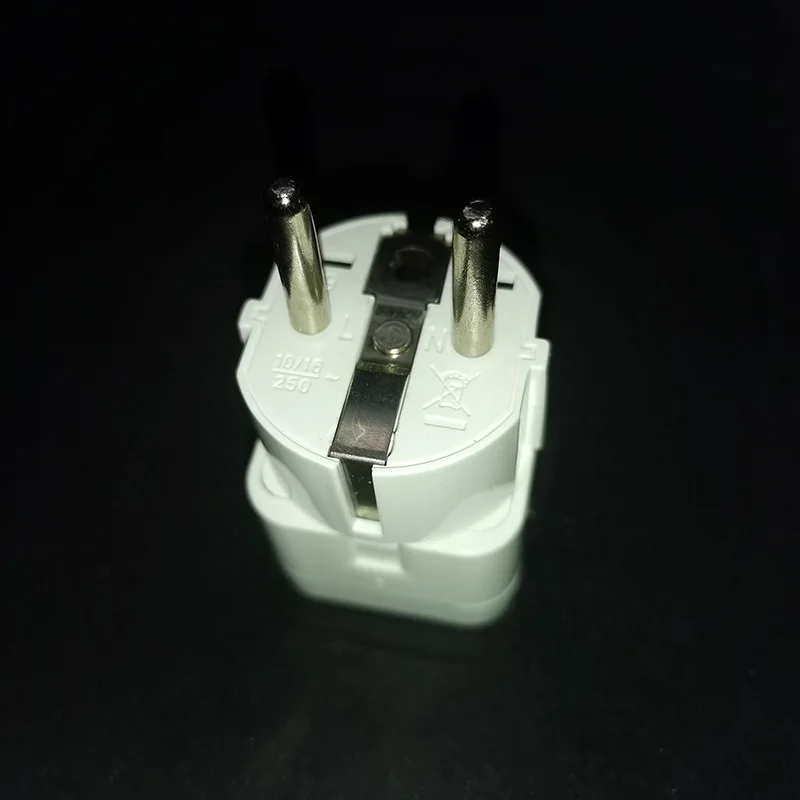 KR EU Plug Adapter 2 Pin US UK To Europe Korea German France Travel Power Electrical Socket Outlet |