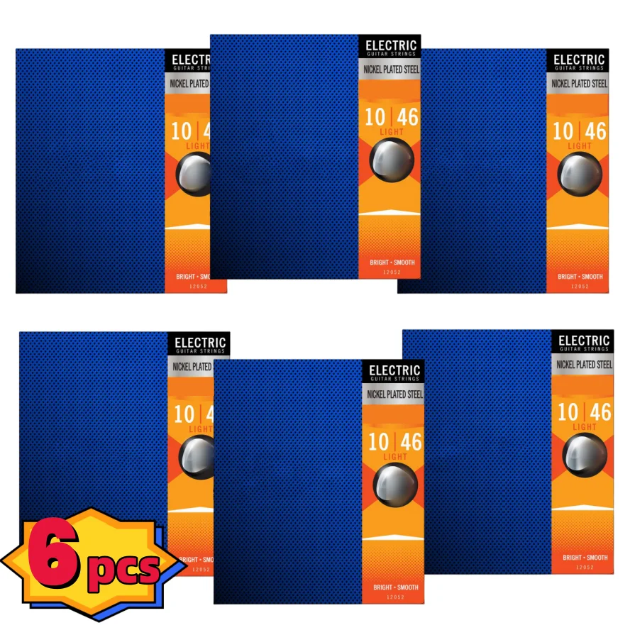 6 шт. струна для электрогитары Heavy Metal Rock 12002 12052 современная популярная цифровая