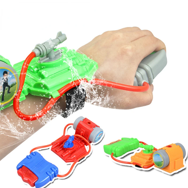 

Summer Beach Outdoor Sports Wrist Fight Water Blaster Gun Pistol Bath Shooter Toy Swimming Wrist Water Guns Toys Boy Child Gift