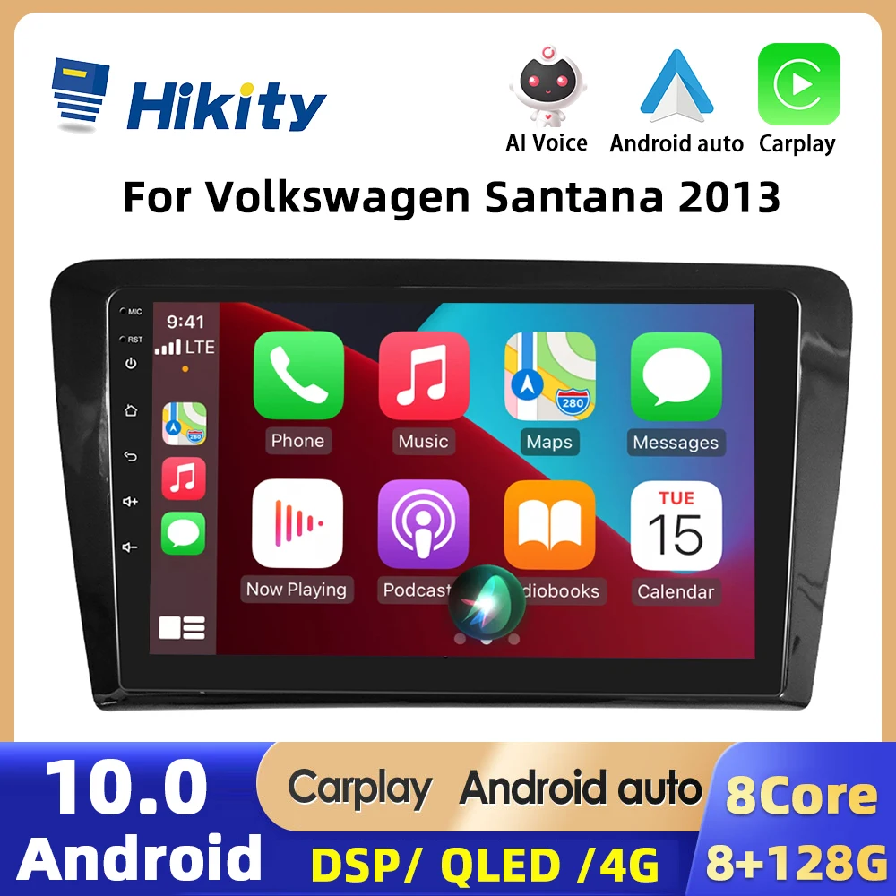 

Hikity 2din Car Radio For Volkswagen Santana/Skoda Rapid Spaceback 2013 Multimeida Video Player Wilreless Carplay Navigation GPS