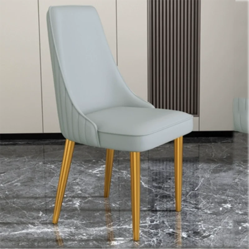 

Ergonomic Nordic Dining Chairs Gold Designer White Living Room Dining Chair Modern Relax Silla Plegable Kitchen FurnitureDWH