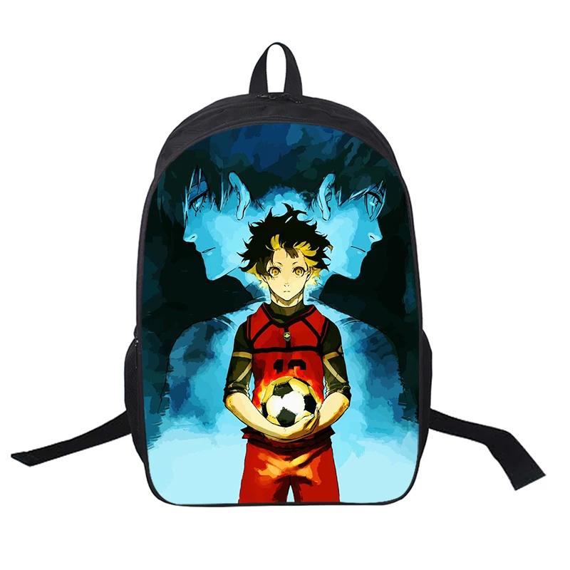 

BACHIRA MEGURU 3d Printing Backpack Women Zippper Shopper Bag Teenager School Rucksack High Quality Mochila Escolar BLUE LOCK