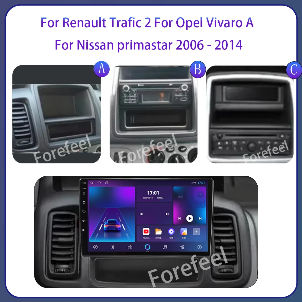 Автомобильное радио для Renault Trafic 2 Opel Vivaro A Nissan primastar 2006-2014 Android 14 Wireless Carplay Qualcomm 5G Wi-Fi