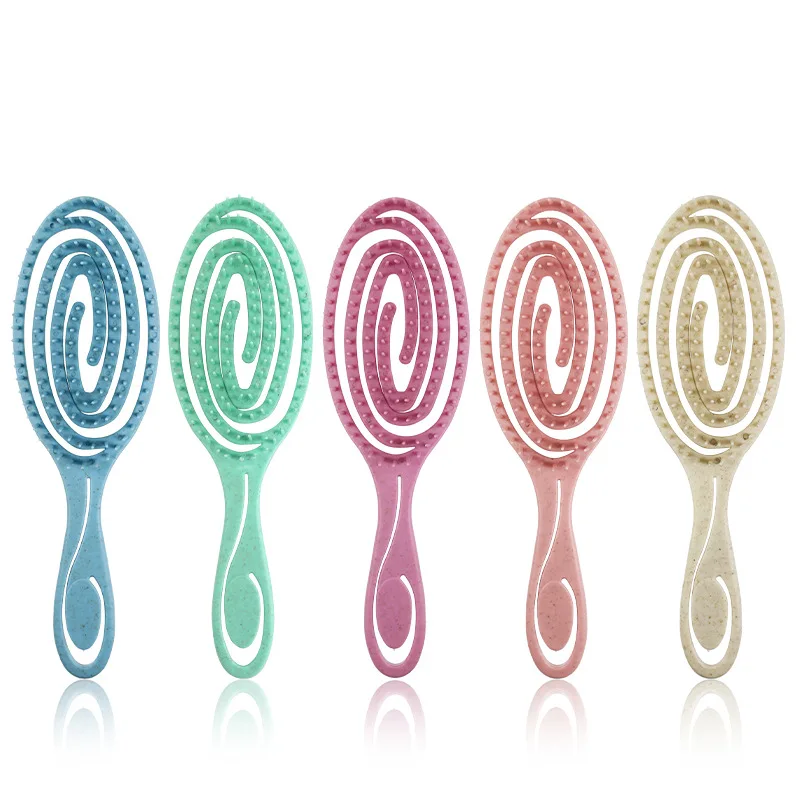 Расслабляющая эластичная Массажная расческа портативная щетка для волос головы