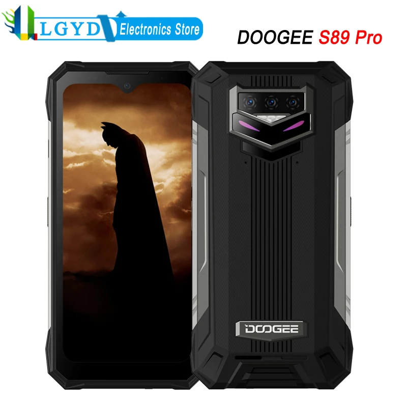 

DOOGEE S89 Pro Rugged Phone Global Version 8GB+256GB ROM 6.3'' Android 12 MTK Helio P90 Octa Core 2.1GHz Night Vision Camera NFC