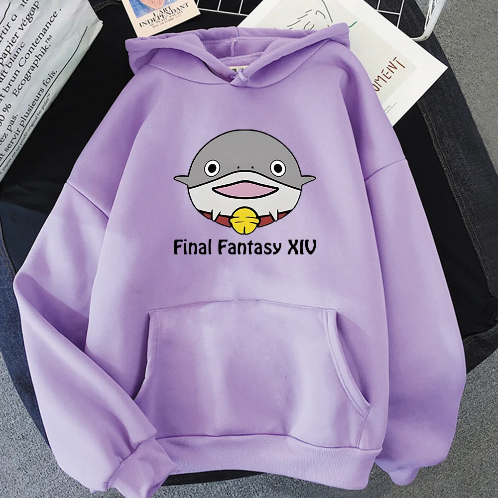 

Hot Game Final Fantasy XIV Sweatshirts Stick Figures Printed Hoodies Comic Kawaii Clothes Female/male Fashion Fleece Pullovers