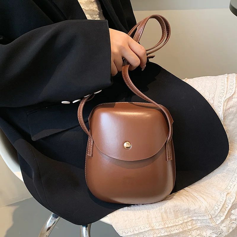 Купи Mini PU Leather Crossbody Sling Bags for Women 2022 Summer Simple Fashion Handbags and Purses Female Cell Phone Shoulder Bags за 1,046 рублей в магазине AliExpress