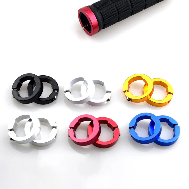 

MTB Grips Lock Ring 22.2mm Handle Parts Bilateral Aluminum Alloy Fixed Cuffs Bicycle Handlebar Cover Locked Bike Accessories