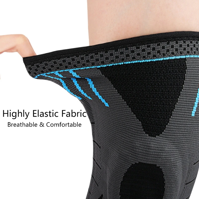 

Поддержка колена для мужчин и женщин, компрессионный рукав наколенника с боковыми стабилизаторами и гелевой подушечкой для бега