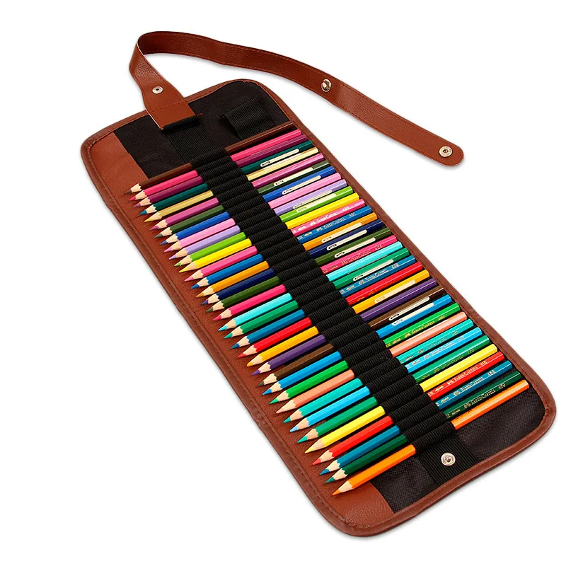 

Stationery Storage Bag Pen Holder Soft Accessory Painting Case Roll Canvas Professional Brush Pencil Wrap Cover