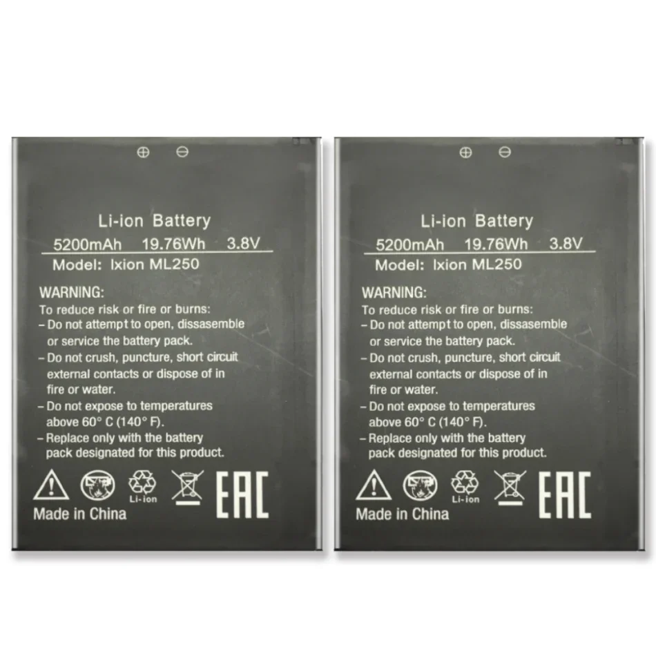 

5200mAh IXION ML250 Mobile Phone Battery For DEXP IXION ML250 AMPER M
