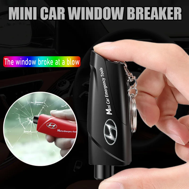 

Car Safety Hammer Emergency Escape Tool Seat Belt Cutter for Hyundai I30 I20 IX20 35 Creta Kona Getz Veloster Tucson Accessories