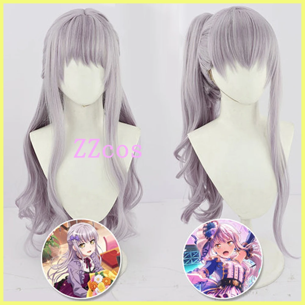 Косплей-парик Yukina Minato из аниме! 80 см серый фиолетовый термостойкие синтетические