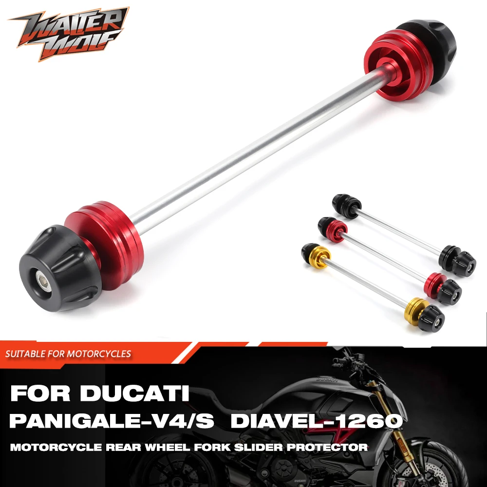 

Rear Wheel Axle Fork Slider Protector For DUCATI XDiavel/S Panigale V4/S MONSTER 1200R Motorcycle Frame Sliders Crash Protection