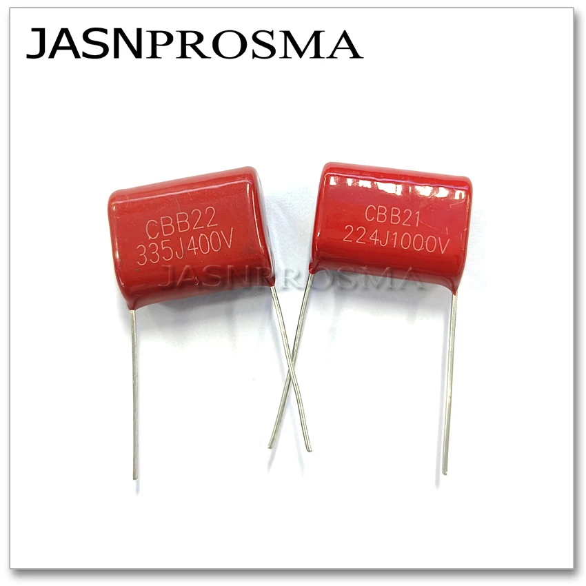 Фото Конденсатор JASNPROSMA CBB, шаг 20 мм, 400 В, 630 В, 1000 В, 1 кВ, 200 шт., 220NF 330NF 470NF 560NF 224J 334J 474J 564J, емкость №3