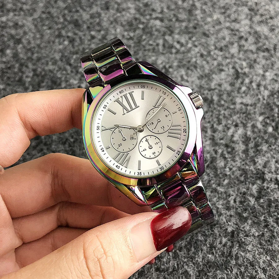 Brand Wrist Watches Women Girl Ladies Style Quartz Casual Steel Metal Band Clock m97