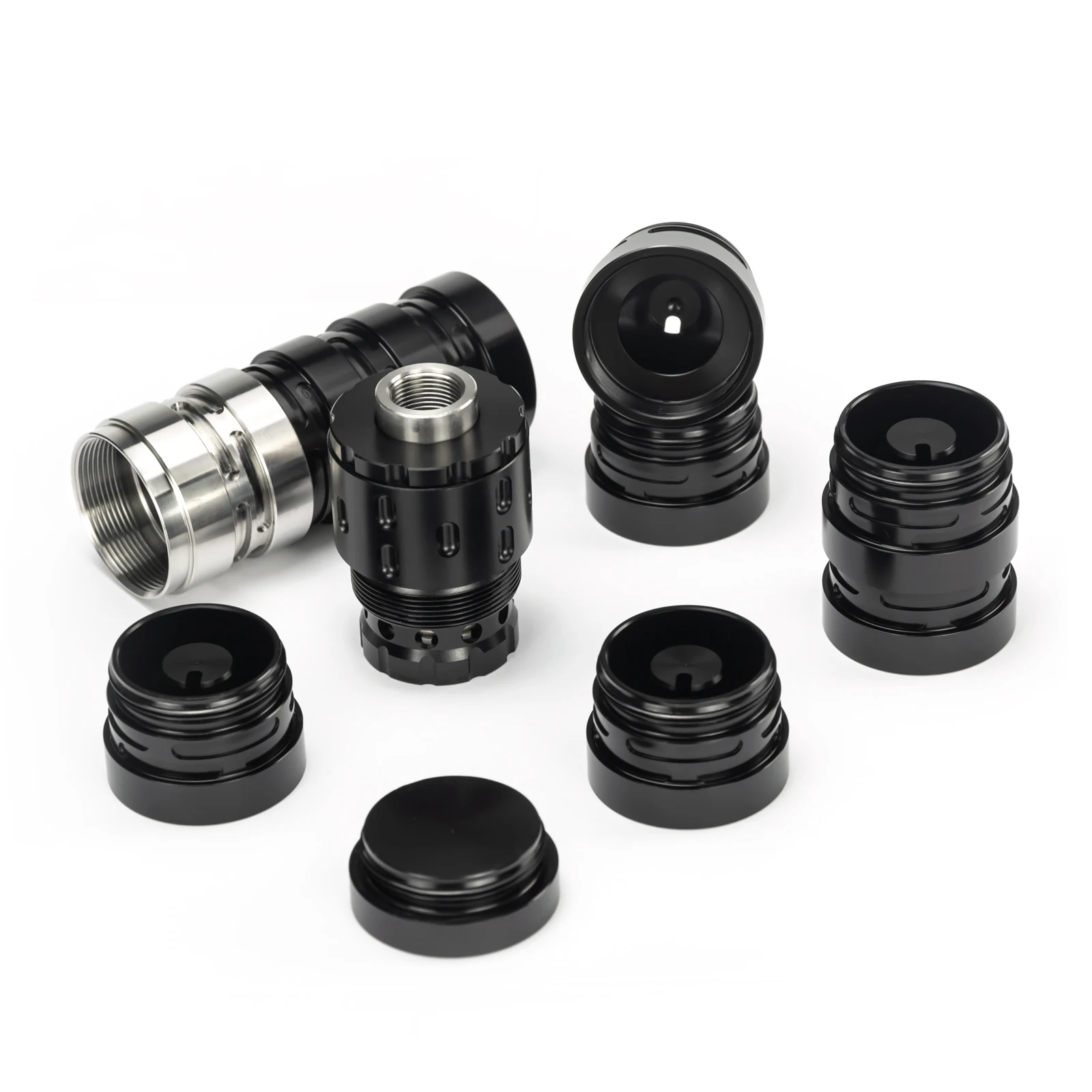 

Car Screw Kit 7.5''L 1.35'' OD Modular Solvent Fuel 1-3/16x24 Tube Aluminum and Stainless Steel Screw Cups 1/2x28 Booster