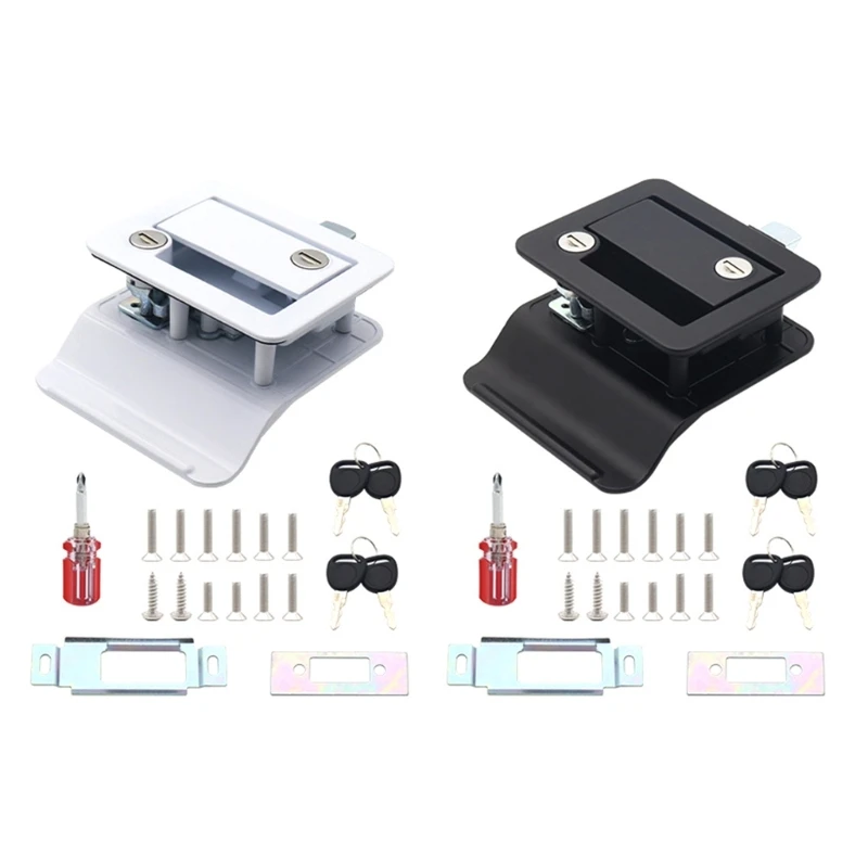 

RV Cabinet Push Button Locks Catch Door Knobs for Cupboard Caravans Handle GTWS