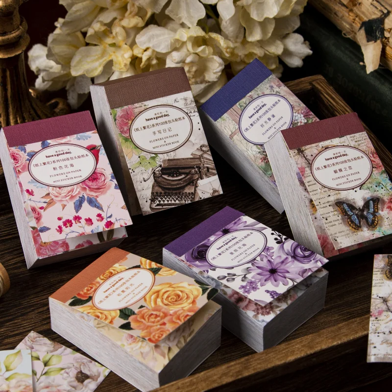 

100 шт. винтажные декоративные наклейки «сделай сам», товары для скрапбукинга, дневник нежелательной еды, ручная работа, планировщик, коллаж, материал, крафтовые канцелярские принадлежности