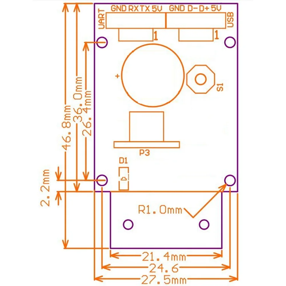 Сканер штрих-кода GM65 1D 2D USB UART PDF417 считыватель модуль QR-кода для автобуса
