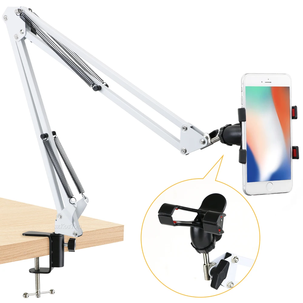 Держатель для телефона складной длинный гибкий вращающийся на 360 градусов |