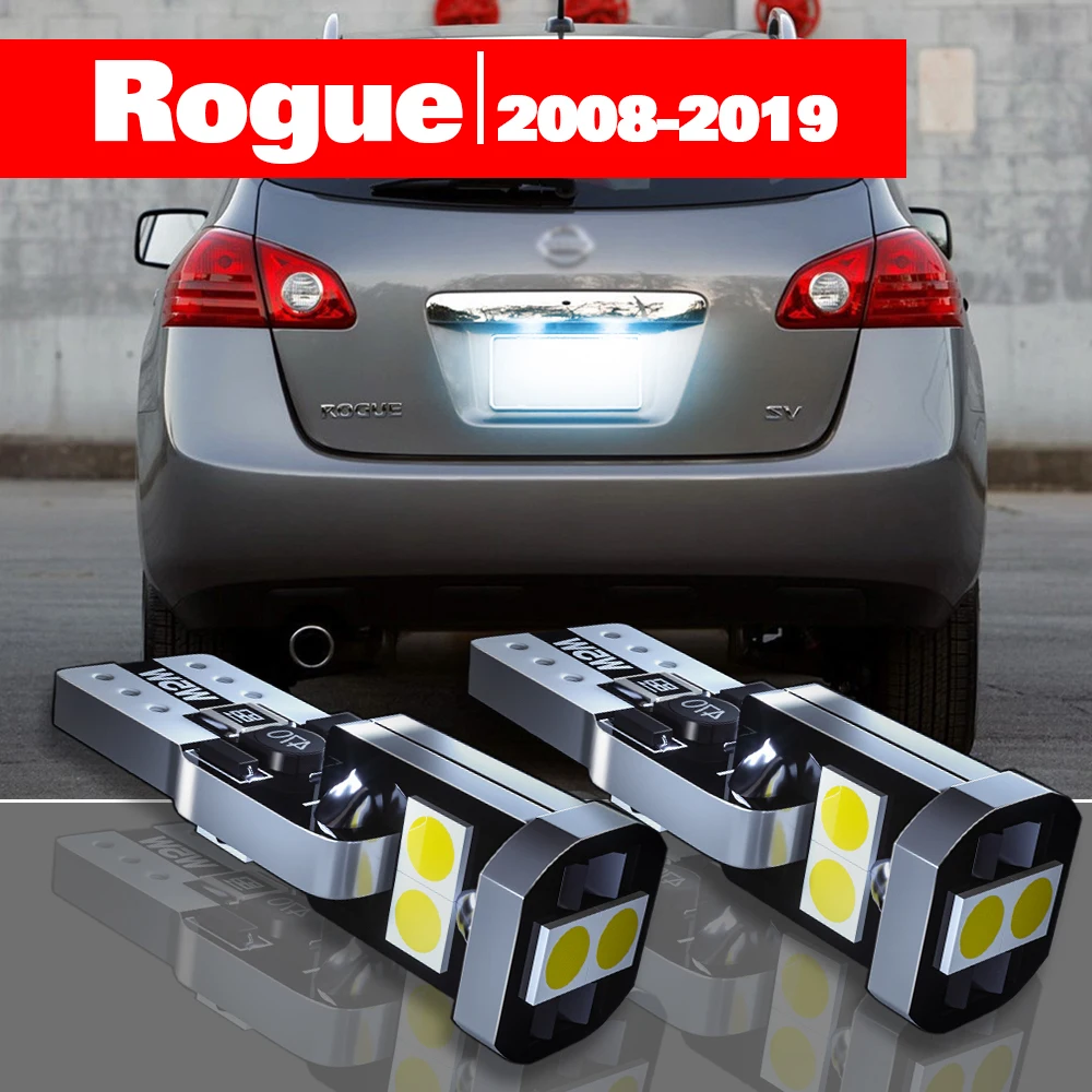 

For Nissan Rogue 2008-2019 Accessories 2pcs LED License Plate Light 2009 2010 2011 2012 2013 2014 2015 2016 2017 2018