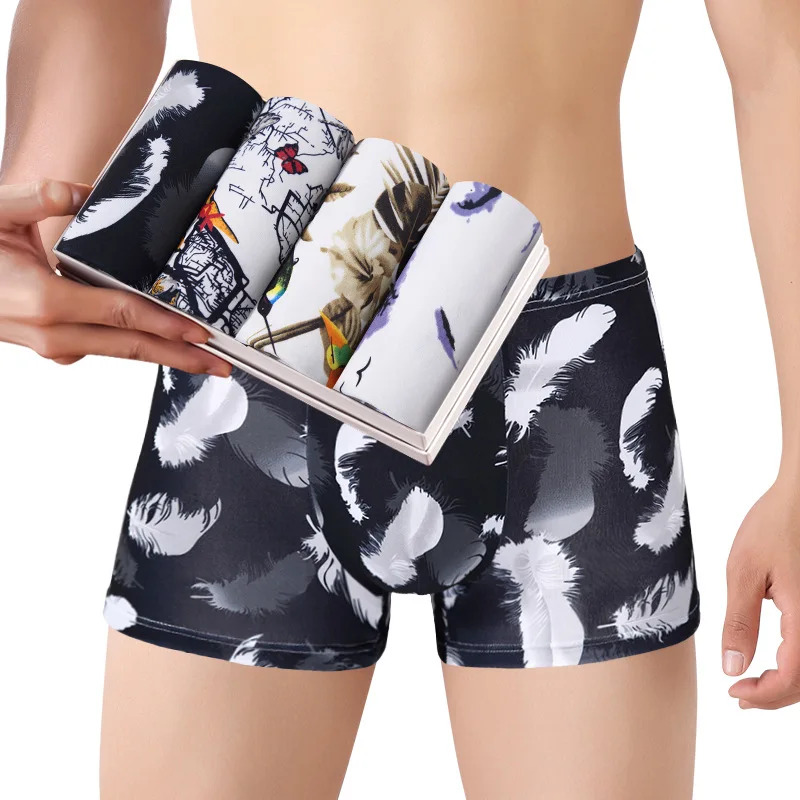 Men Underwear Boxer Sexy Underwear Set Men Fashion Shorts Breathable Panties High Quality Man Underpants Large Size Boxers Set