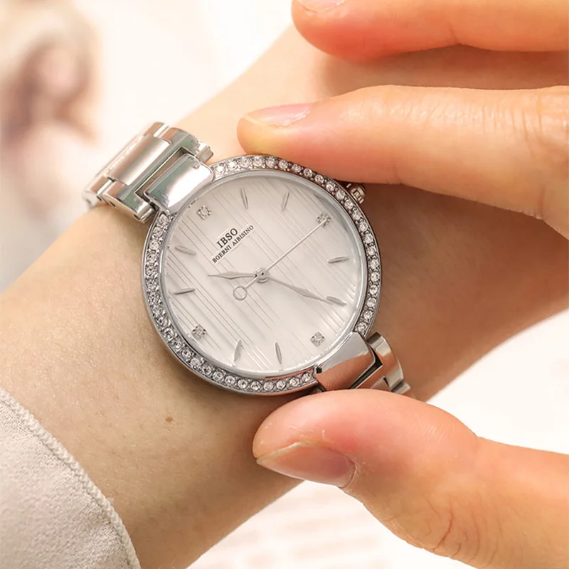 Luxury Women Watches Large Dial Stainless Steel Casual Youth Girl Hand Clock Waterproof Original Brand Fashion Wristwatch Ladies