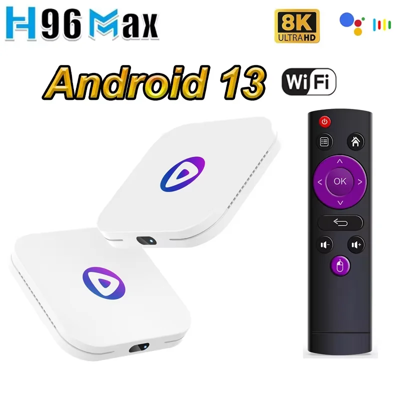 Android h96 max plus для 13.0 RK3528 M1 с 4k 32 ГБ 64 ультра Smart TV Box