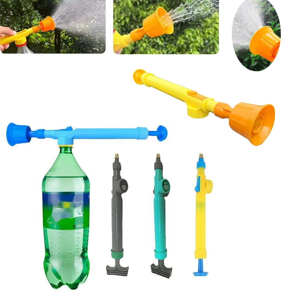 Garden Watering Tool Sprayer Manual High Pressure Air Pump Sprayer Adjustable Drink Bottle Spray Head Nozzle Agriculture Tools A