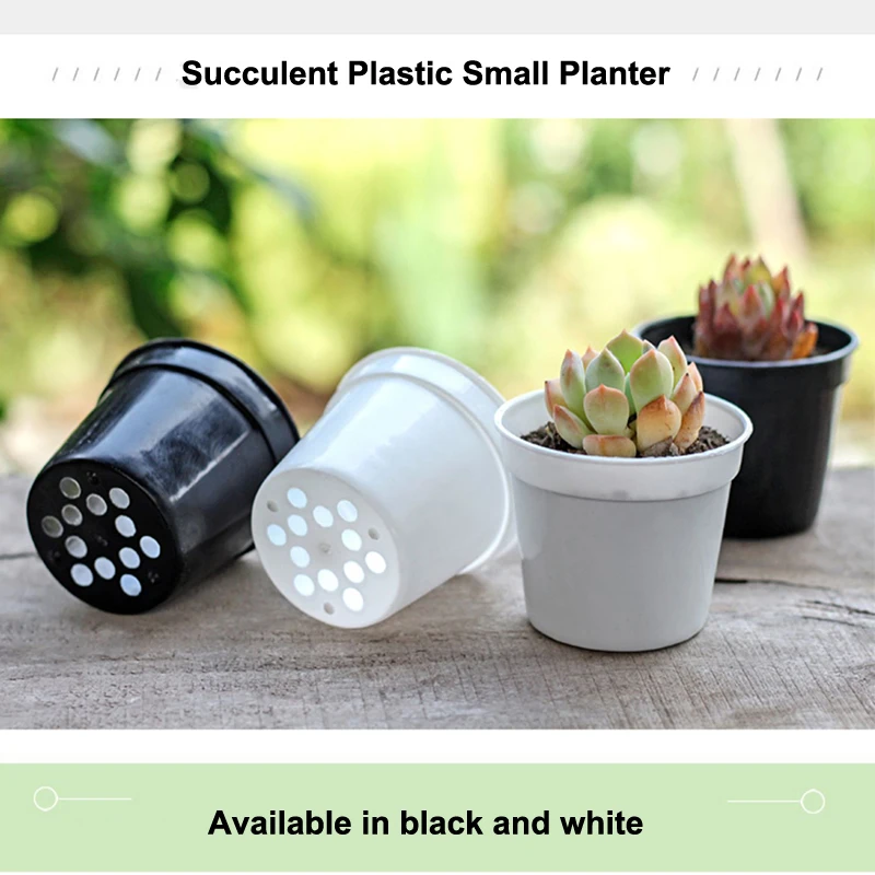 Маленький пластиковый круглый цветочный горшок украшение для дома и офиса