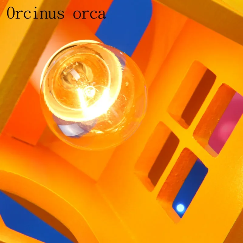 Мультяшный маленький дом светодиодная люстра детская комната спальня для