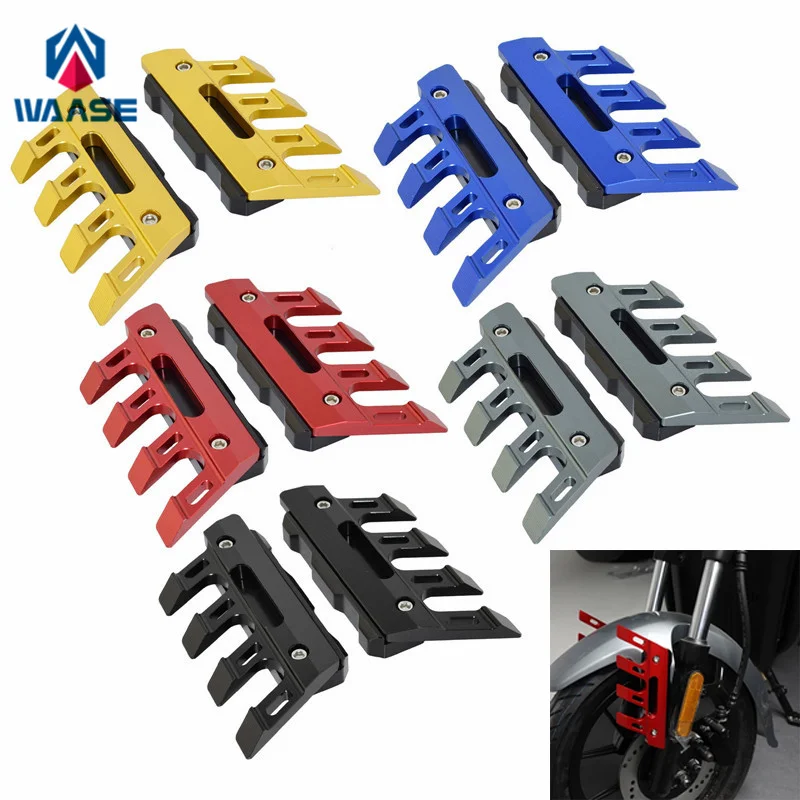 

waase For Kawasaki Z125 Z250 Z400 Z650 Z750 Z750S Z800 Z900 Z1000 Front Fender Brake Disc Caliper Mudguard Guard Protector Cover