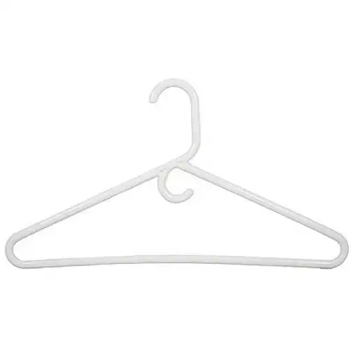 

Adult Plastic Clothing Hangers, Hook for Pants & Ties, 36 Pack, White 17 x .33 x 9.75 inches Organizador ropa Hangers wedding Cl