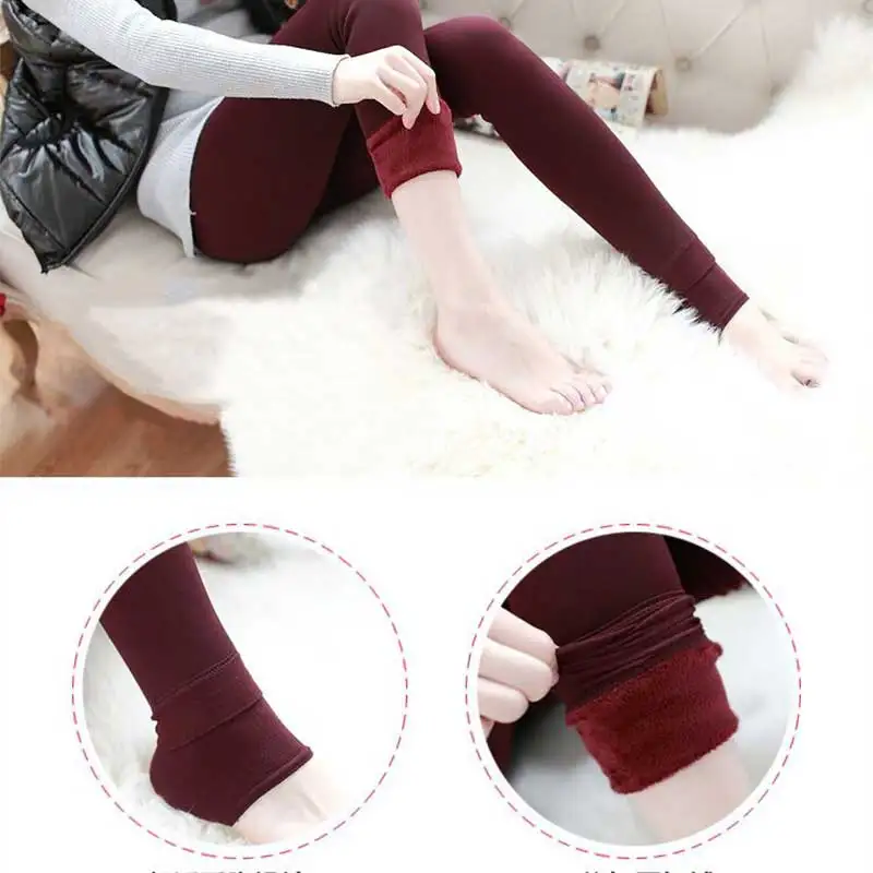 Women Winter Warm Pantyhose Women Super Elastic Black Slim Pantyhose For Women Casual Fashion Plus Velvet Thick Tights