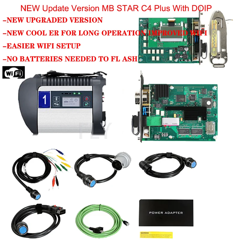 

A +++ Полный чип MB STAR C4 SD Connect Compact C4 Программное обеспечение для легковых автомобилей и грузовиков 2023,09 Мб звездный мультиплексор Диагностический инструмент с WIFI