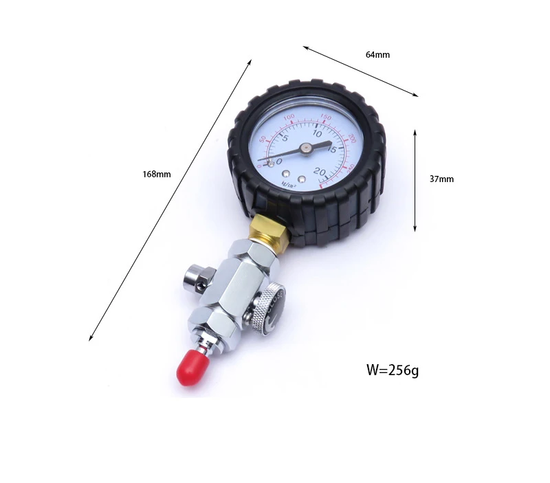 

Scuba Diving Intermediate Pressure Gauge For Regulators Checkers Analyser 300PSI Low Pressure Check Gauge Diving Pressure Gauge