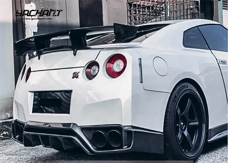 Задняя губа из углеродного волокна 2008–2016 Nissan R35 GTR CBA DBA Tommy Kaira-Rowen Style для задней