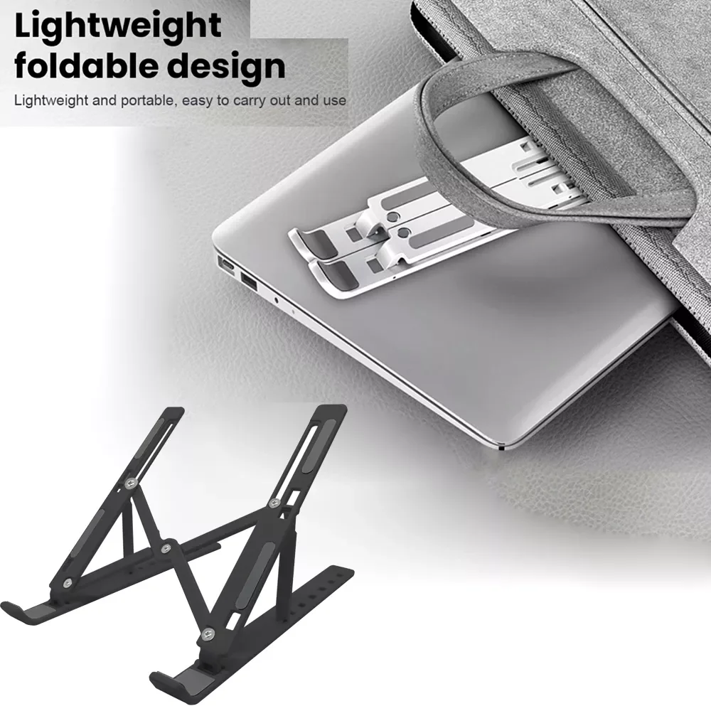 

Foldable Laptop Stand Portable Notebook Support Base Holder Adjustable Riser Cooling Bracket for Laptop Tablet Accessories