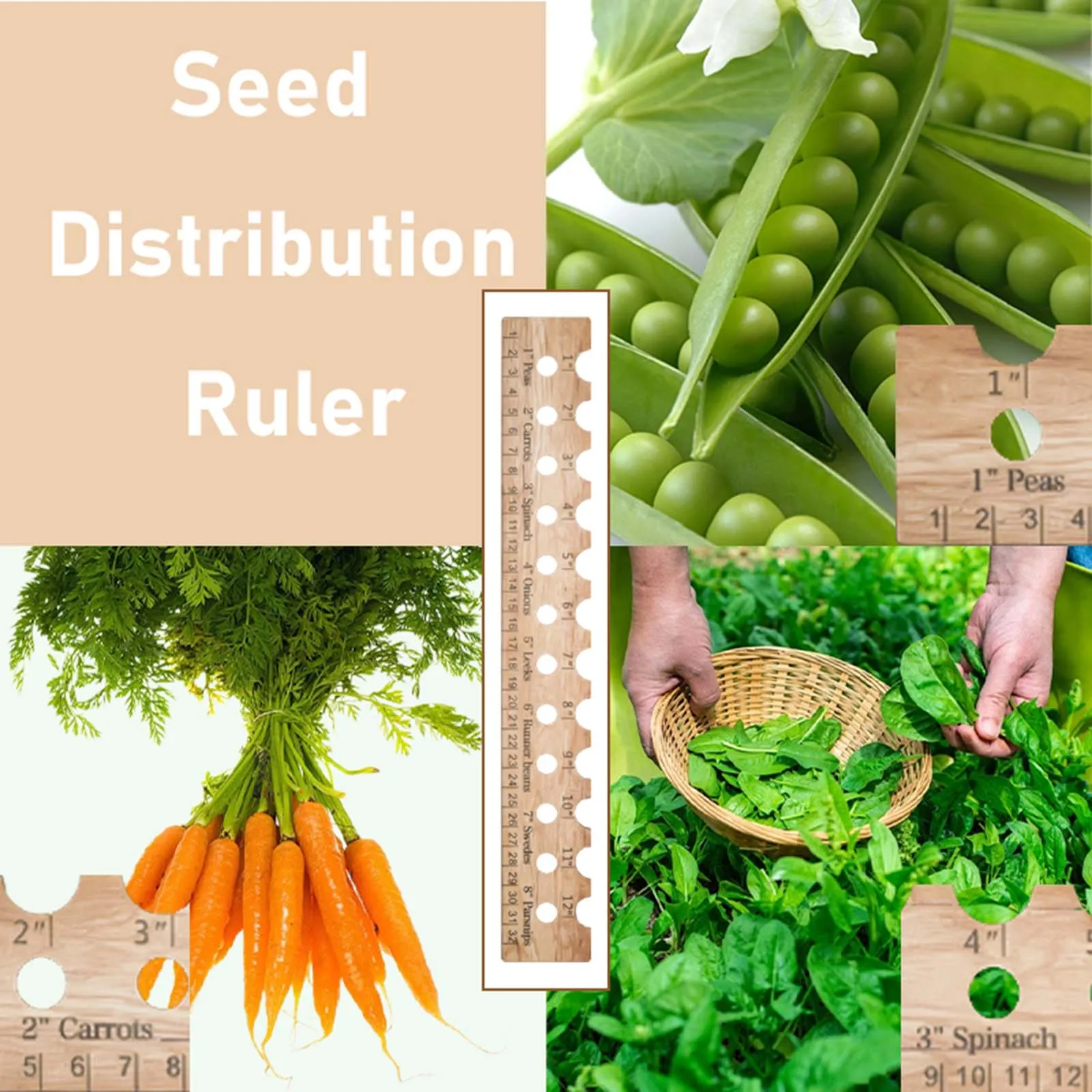 Линейка для посадки семян прочная промежуточная линейка точных посадок и